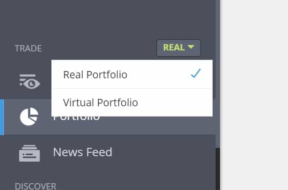 real or virtual trading